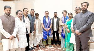Revanth Reddy and Mallu Bhatti Vikramarka meet Rahul Gandhi and Priyanka Gandhi Vadra to extend an invitation to the Telangana Rising Global Summit